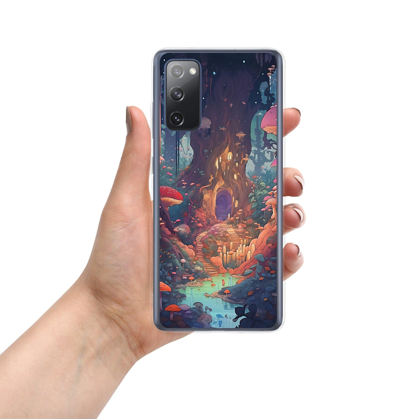 جراب شفاف من Mushroom City لهاتف Samsung®